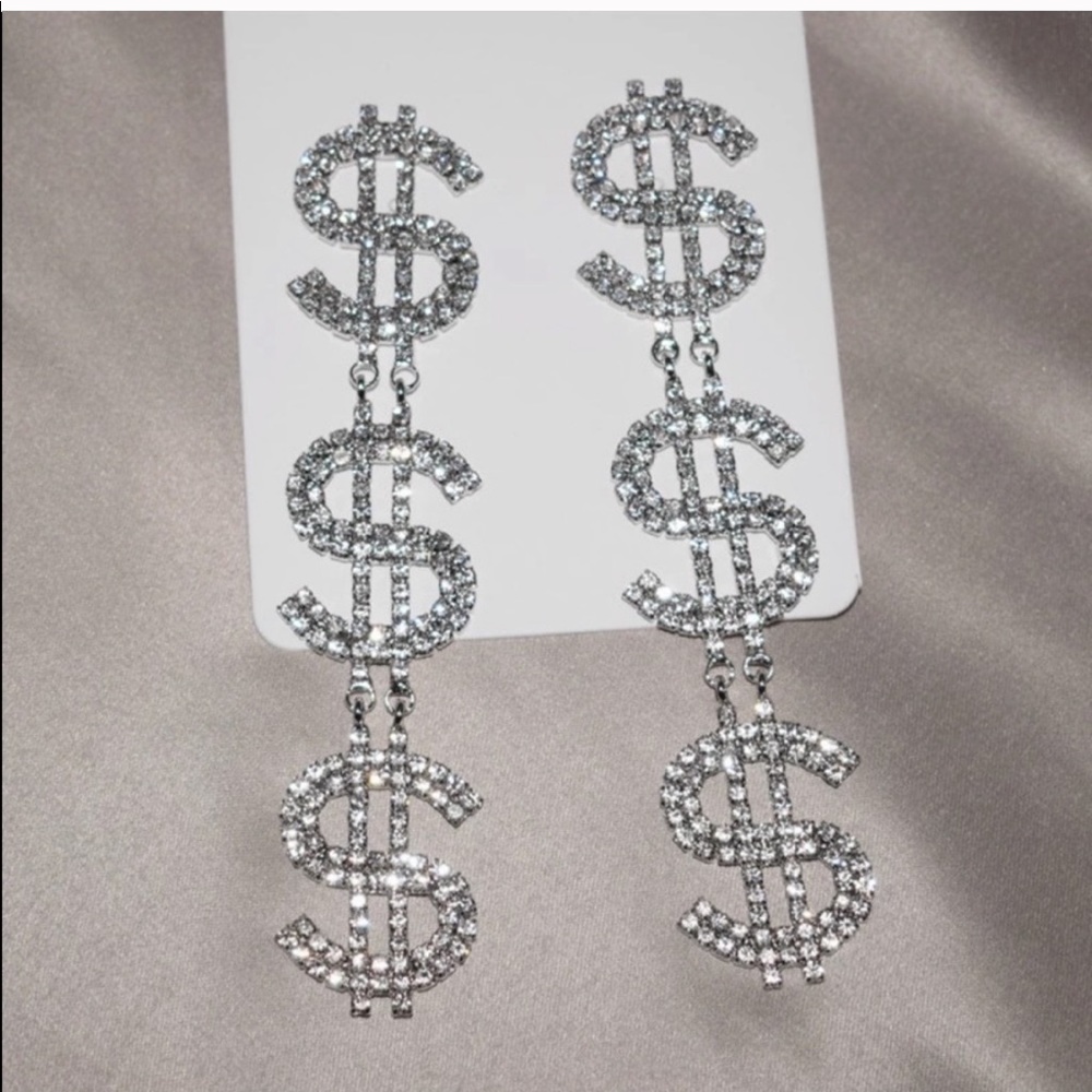 Brand new dollar sign earrings